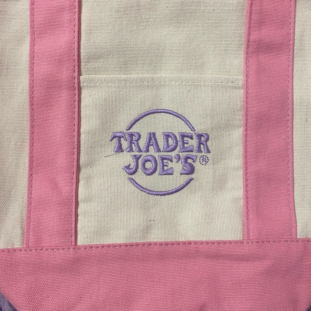 Trader Joe’s Mini Pink Tote - Picture 4 of 6